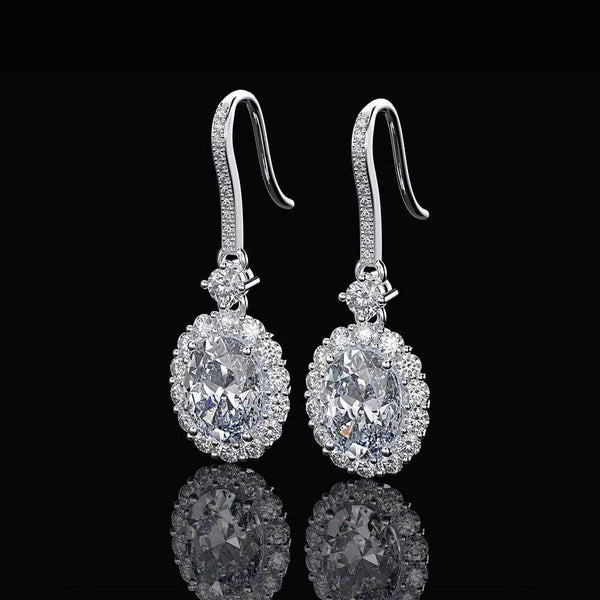 Planet Gates 925 Sterling Silver Pink Sapphire Ruby Gemstone Drop Dangle Diamonds Earrings Fine Jewelry Wholesale Drop Shipping