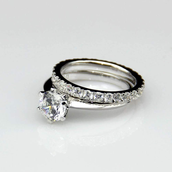 Planet Gates 925 Sterling Silver Ring 2Ct Round-cut SONA Diamond Wedding Jewelry Rings Engagement For Women SZ 4-10