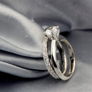 Planet Gates 925 Sterling Silver Ring 2Ct Round-cut SONA Diamond Wedding Jewelry Rings Engagement For Women SZ 4-10