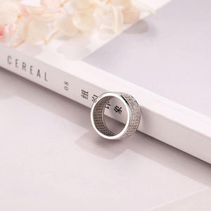 Planet Gates 925 Sterling Silver Ring Finger Stamp 10KT Shining 286pcs Full Simulated Diamond Rings for Woman Jewelry