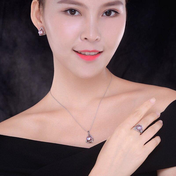 Planet Gates 925 sterling silver Ring with 9-10mm natural freshwater pearl Fine Jewelry wedding brand Engagement ring for women lover