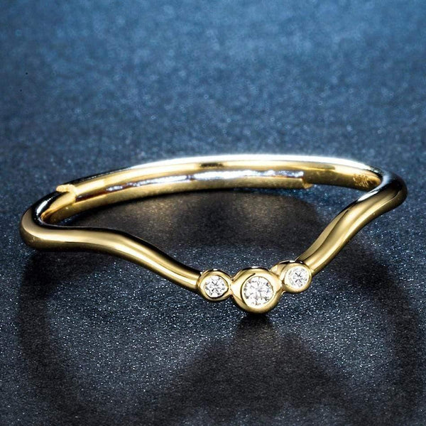 Planet Gates 925 Sterling Silver Rings  Black White Zircon Diamond Adjustable Rings 14K Gold Fine Jewelry