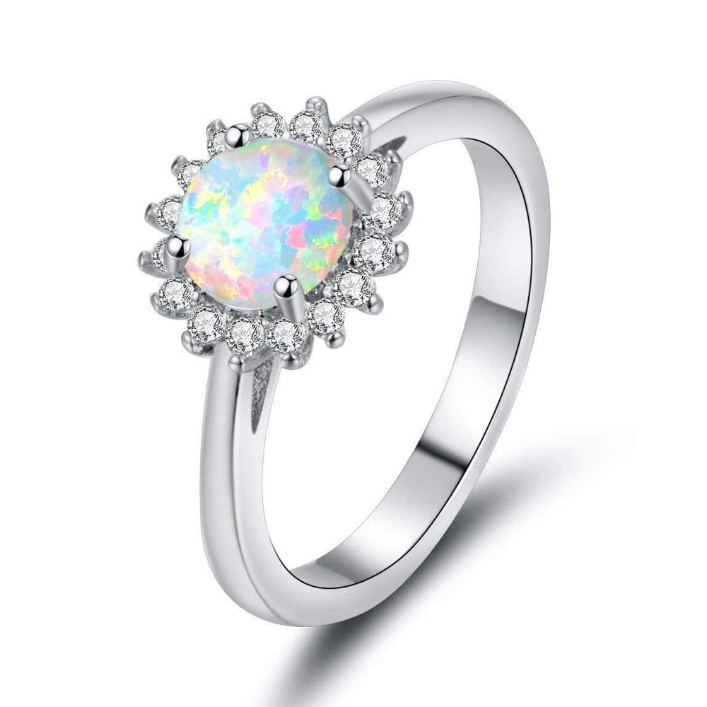 Planet Gates 925 Sterling Silver Rings for Women Wedding Sets Round Cubic Zirconia Engagement Ring