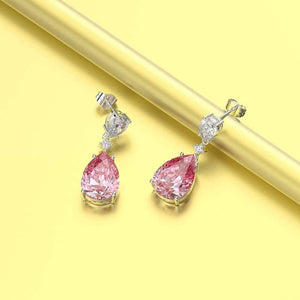 Planet Gates 925 Sterling Silver Sapphire Gemstone Drop Dangle Diamonds Anniversary Earrings Fine Jewelry Gift Wholesale