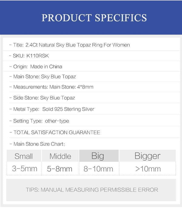 Planet Gates 925 Sterling Silver Sparkling LEAVES SILVER RING 2.4Ct Natural  Sky Blue Topaz Gemstone Ring