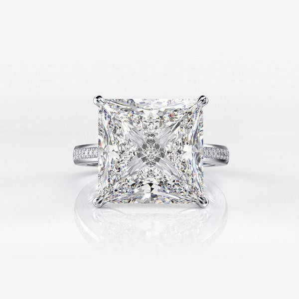 Planet Gates 925 Sterling Silver Square Created Moissanite Diamonds Gemstone Engagement Wedding Couple Rings Jewelry Wholesale