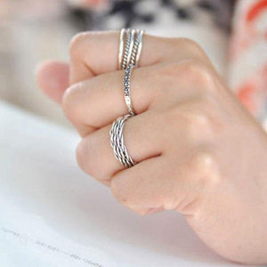 Planet Gates 925 Sterling Silver Stylish Personality Retro S Joint Ring Adjustable Women Anillos Mujer Trendy Design Fine Jewelry WDR017