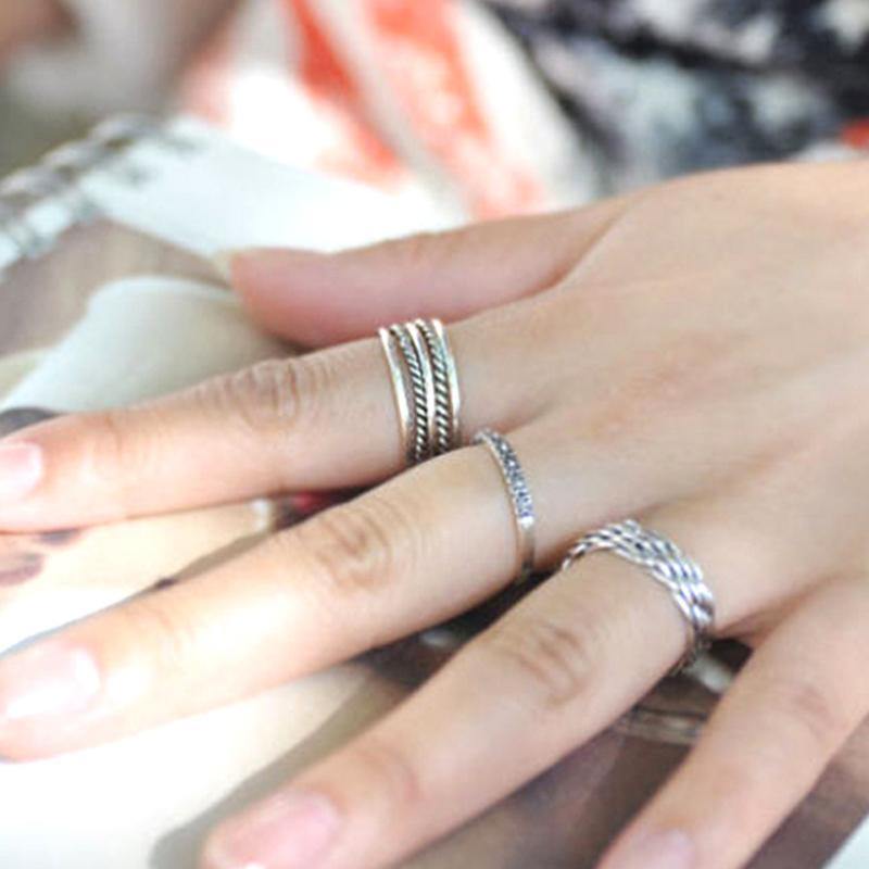 Planet Gates 925 Sterling Silver Stylish Personality Retro S Joint Ring Adjustable Women Anillos Mujer Trendy Design Fine Jewelry WDR017