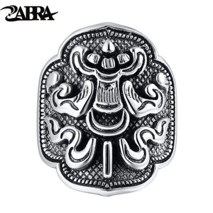 Planet Gates 925 Sterling Silver Treasure Umbrella Ring For Men Women Retro Hip Hop Vintage Party Father’s Day Male Thai Silver Jewelry