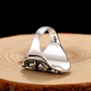 Planet Gates 925 Sterling Silver Treasure Umbrella Ring For Men Women Retro Hip Hop Vintage Party Father’s Day Male Thai Silver Jewelry
