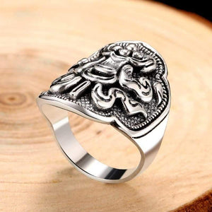Planet Gates 925 Sterling Silver Treasure Umbrella Ring For Men Women Retro Hip Hop Vintage Party Father’s Day Male Thai Silver Jewelry