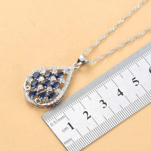 Planet Gates 925 Sterling Silver With Natural Stone CZ Jewelry Sets For Women Fashion Wedding Party Costume Women Sets