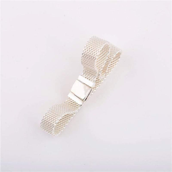 Planet Gates 925 sterling silver woven original reflective shine bracelet Charm clip woven chain female DIY for R series charm