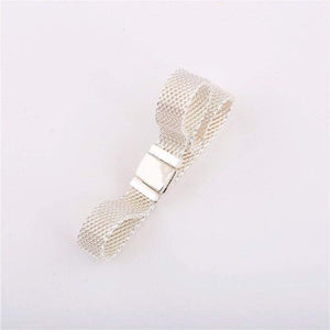 Planet Gates 925 sterling silver woven original reflective shine bracelet Charm clip woven chain female DIY for R series charm