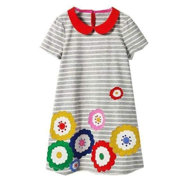 Planet Gates 93 / 2T Animal Dinosaur Unicorn Party Baby Girls Dress Children Clothing Vestidos Kids Summer Dresses for Girls Clothes