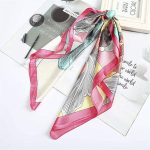 Floral Print Scrunchies Hair Scarf Bohemia Women Ribbon Hairbands Streamers Bow Hair Rope Ties Holder Ponytail Hair Accessories