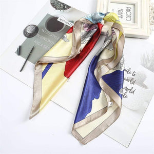 Floral Print Scrunchies Hair Scarf Bohemia Women Ribbon Hairbands Streamers Bow Hair Rope Ties Holder Ponytail Hair Accessories