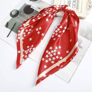 Floral Print Scrunchies Hair Scarf Bohemia Women Ribbon Hairbands Streamers Bow Hair Rope Ties Holder Ponytail Hair Accessories
