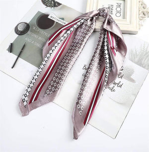 Floral Print Scrunchies Hair Scarf Bohemia Women Ribbon Hairbands Streamers Bow Hair Rope Ties Holder Ponytail Hair Accessories