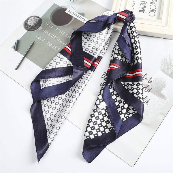 Floral Print Scrunchies Hair Scarf Bohemia Women Ribbon Hairbands Streamers Bow Hair Rope Ties Holder Ponytail Hair Accessories