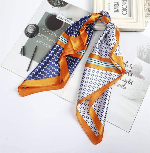 Floral Print Scrunchies Hair Scarf Bohemia Women Ribbon Hairbands Streamers Bow Hair Rope Ties Holder Ponytail Hair Accessories