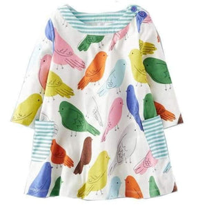 Planet Gates 95 / 2T Girls Dress Long Sleeve Baby Girls Clothes Unicorn Party Princess Dress Christmas Costume for Kids Clothing Children Dresses