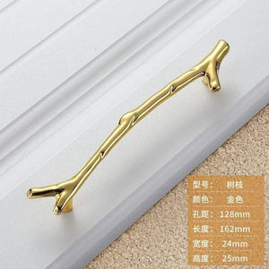 96/128mm Fashion Tree Branch Furniture Handle Drawer Knobs Black Silver Bronze Kitchen Cabinet Handles Door Pulls Hardware