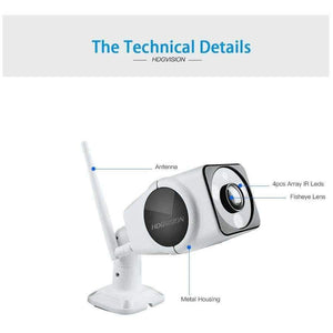 Planet Gates 960P / AU Plug HDGVISION 960P 1.3MP Security Camera Wifi IP Camera VR Smart 180 Fisheye Network Surveillance Home Protection CCTV Camera