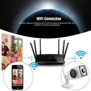 Planet Gates 960P / AU Plug HDGVISION 960P 1.3MP Security Camera Wifi IP Camera VR Smart 180 Fisheye Network Surveillance Home Protection CCTV Camera