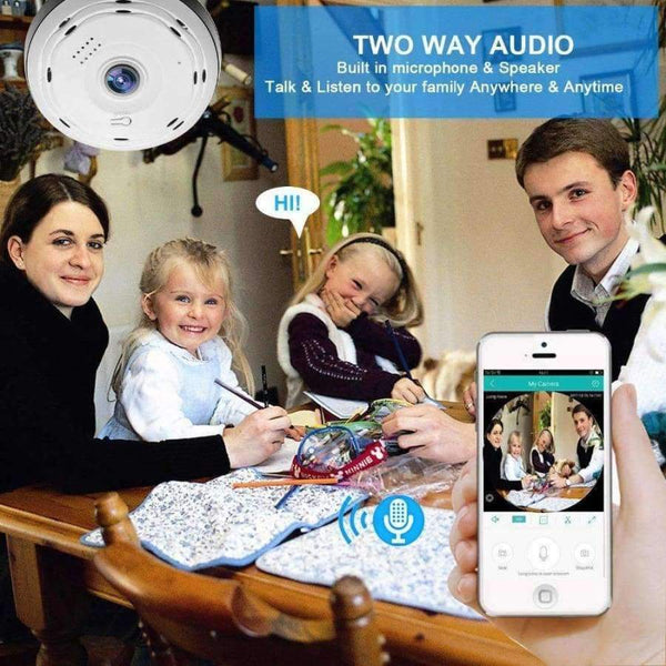 Planet Gates 960P / EU Plug / 2.8mm FGHGF 360 Degree Panoramic Wifi Camera HD 1080P Security Camera Baby Monitor Home Camera Pet Monitor Two Way Audio Video Camera