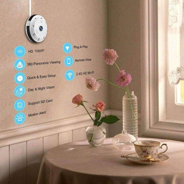 Planet Gates 960P / EU Plug / 2.8mm FGHGF 360 Degree Panoramic Wifi Camera HD 1080P Security Camera Baby Monitor Home Camera Pet Monitor Two Way Audio Video Camera