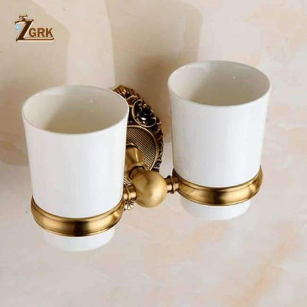 Planet Gates 9613 ZGRK Bathroom Accessories Towel Bar Paper Holder Double Toothbrush Holder Bath towel back Towel ring Bathroom Sets