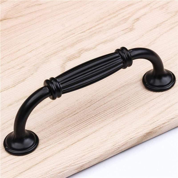 Black Durable Aluminum Alloy 96/128mm Single Hole Door Handle for Furniture Drawer Kitchen Cupboard Cabinet Drawer Pull Knobs