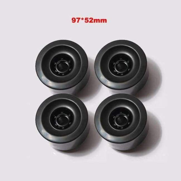Planet Gates 97x52mm Black Skateboard Wheels 78A 90x52mm 4pcs Electric Longboard Wheel 97*52mm Roller Skate Tires Wheel Rubber Wheel for Longboard Scooter