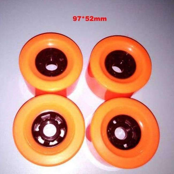 Planet Gates 97x52mm Orange Skateboard Wheels 78A 90x52mm 4pcs Electric Longboard Wheel 97*52mm Roller Skate Tires Wheel Rubber Wheel for Longboard Scooter