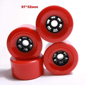 Planet Gates 97x52mm Red Skateboard Wheels 78A 90x52mm 4pcs Electric Longboard Wheel 97*52mm Roller Skate Tires Wheel Rubber Wheel for Longboard Scooter