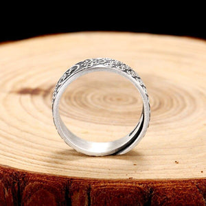 Planet Gates 999 Sterling Silver  Blessing Happiness Rings Adjustable For Men Women Unisex Wedding Valentine’s Day Jewelry