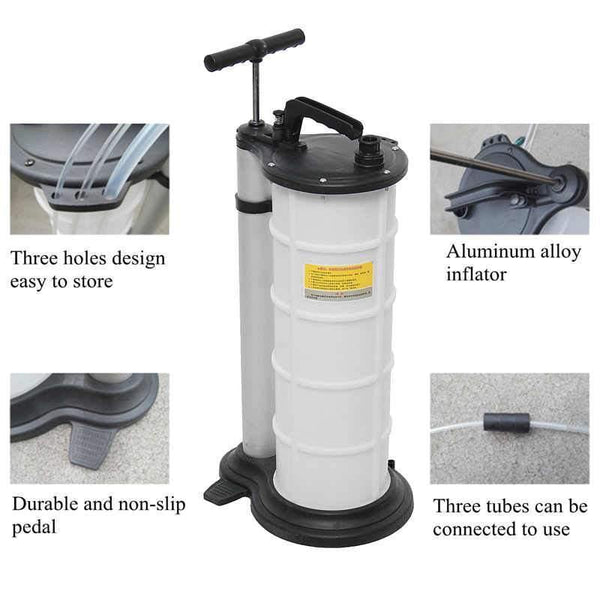 Planet Gates 9L AutoCar Brake Oil Fluid Extractor Drained Replacement Repair Tool Manual Oil Pumping Machine Set For Car Motorcycles Engine