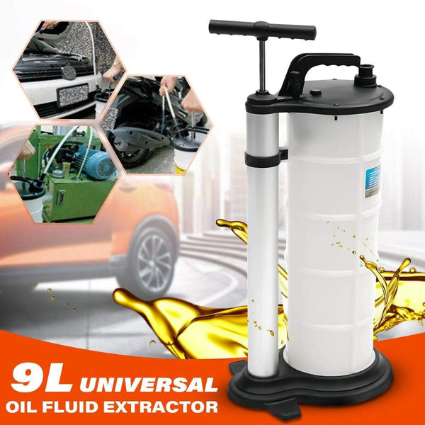 Planet Gates 9L Oil Fluid Extractor Pump Manual Vacuum Fuel Suction Car Boat Transfer Tank Extractor Changer Remover