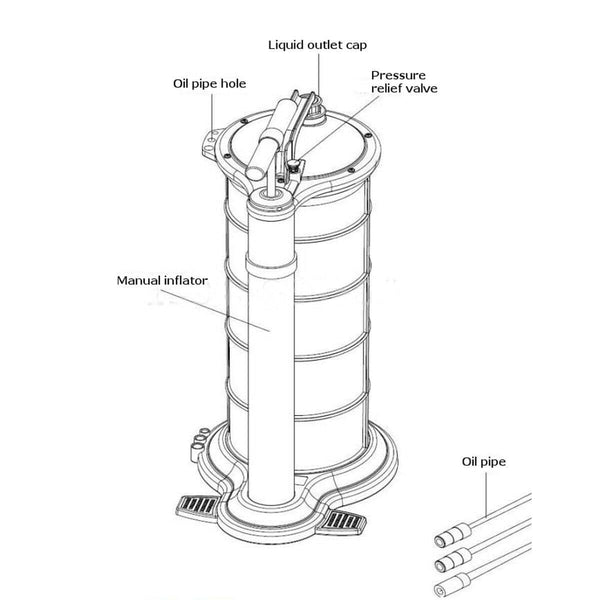 Planet Gates 9L Oil Fluid Extractor Pump Manual Vacuum Fuel Suction Car Boat Transfer Tank Extractor Changer Remover