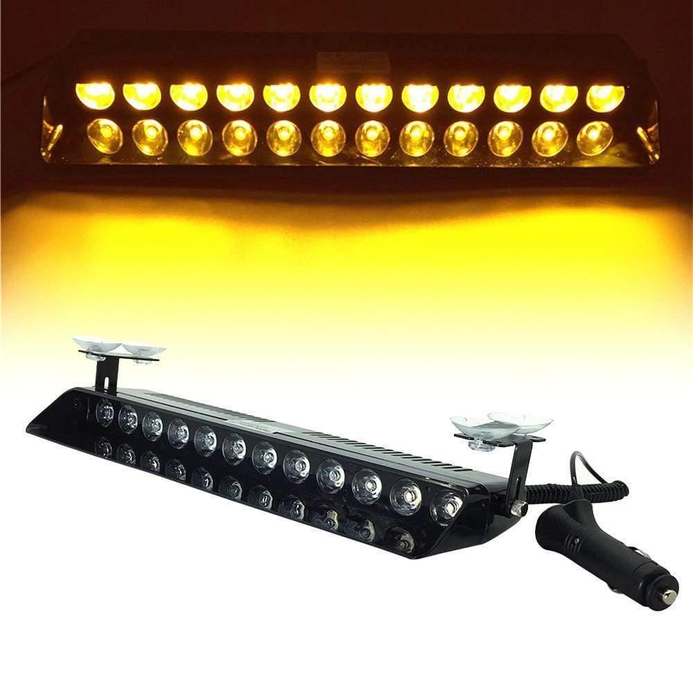 Planet Gates 9LED 12LED Red Blue Yellow Car Police Strobe Flash Light Windshield Sucker Dash Emergency Warning Fog lamp