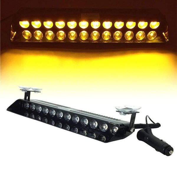 Planet Gates 9LED 12LED Red Blue Yellow Car Police Strobe Flash Light Windshield Sucker Dash Emergency Warning Fog lamp
