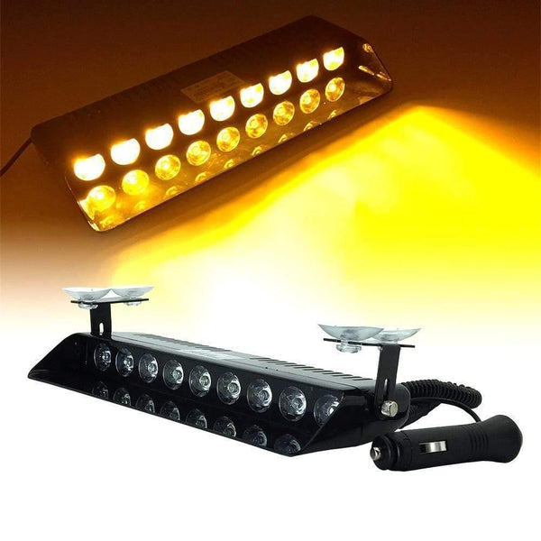 Planet Gates 9LED 12LED Red Blue Yellow Car Police Strobe Flash Light Windshield Sucker Dash Emergency Warning Fog lamp