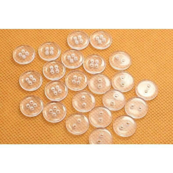 Planet Gates 9mm/10mm/11mm/12mm Sewing Accessories 1000pcs Transparent Bread Resin Buttons For Baby Clothing Pad Accessoires Wholesale