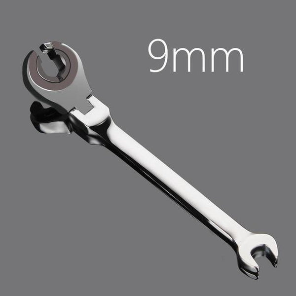 Planet Gates 9mm Activity Fixed Or Active Dual-Use Fast Plum Opening Ratchet Spanners Pipe Wrench 72 Tooth Chrome Vanadium Alloy Steel Car Repair Tools