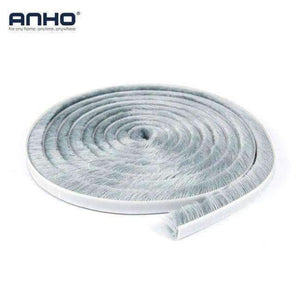 Planet Gates 9mmx15mmx3M 3M/5M Self Adhesive Window Sealing Tape Dust Proof DIY Cut Door Brush Weather Strip Flexible Gray Hardware Accessories