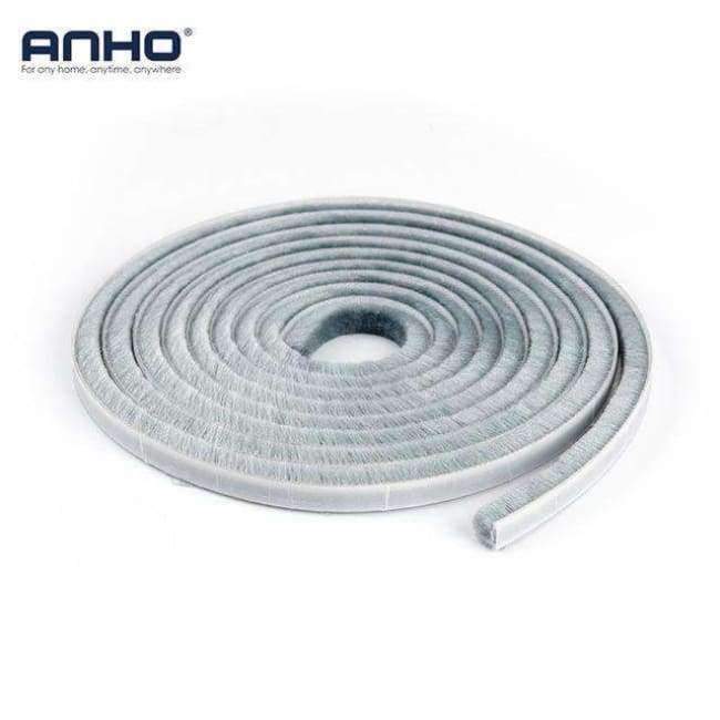 Planet Gates 3M/5M Self Adhesive Window Sealing Tape Dust Proof DIY Cut Door Brush Weather Strip Flexible Gray Hardware Accessories