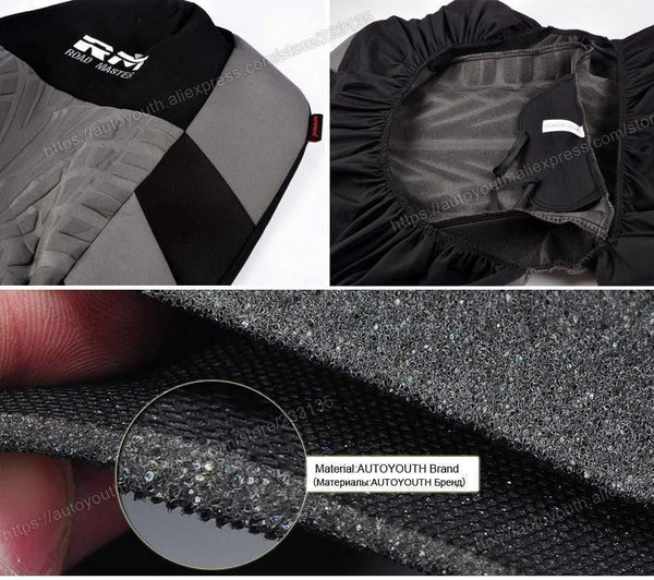 Planet Gates 9PCS and 4PCS Universal Car Seat Cover Fit Most Cars with Tire Track Detail Car Styling Car Seat Protector