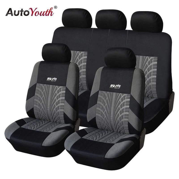 Planet Gates 9PCS and 4PCS Universal Car Seat Cover Fit Most Cars with Tire Track Detail Car Styling Car Seat Protector