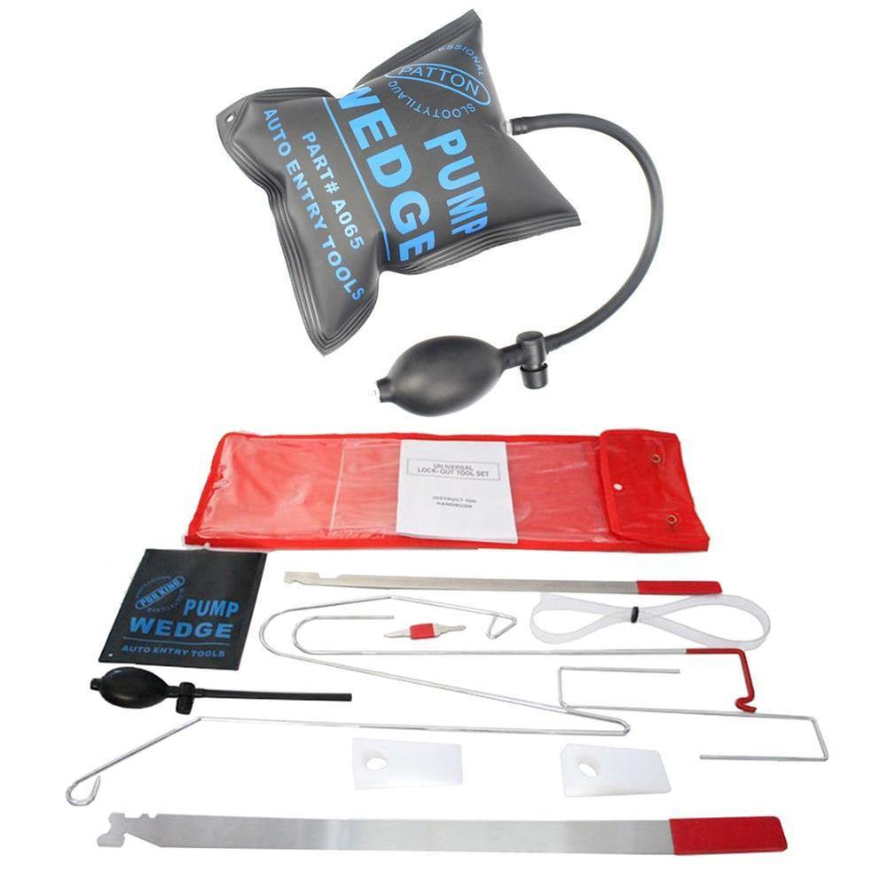 Planet Gates 9Pcs Auto Repair Auxiliary Maintenance Tools Door Expander Car Door Maintenance Kits (9 Door Tools and 1 Air Bag)